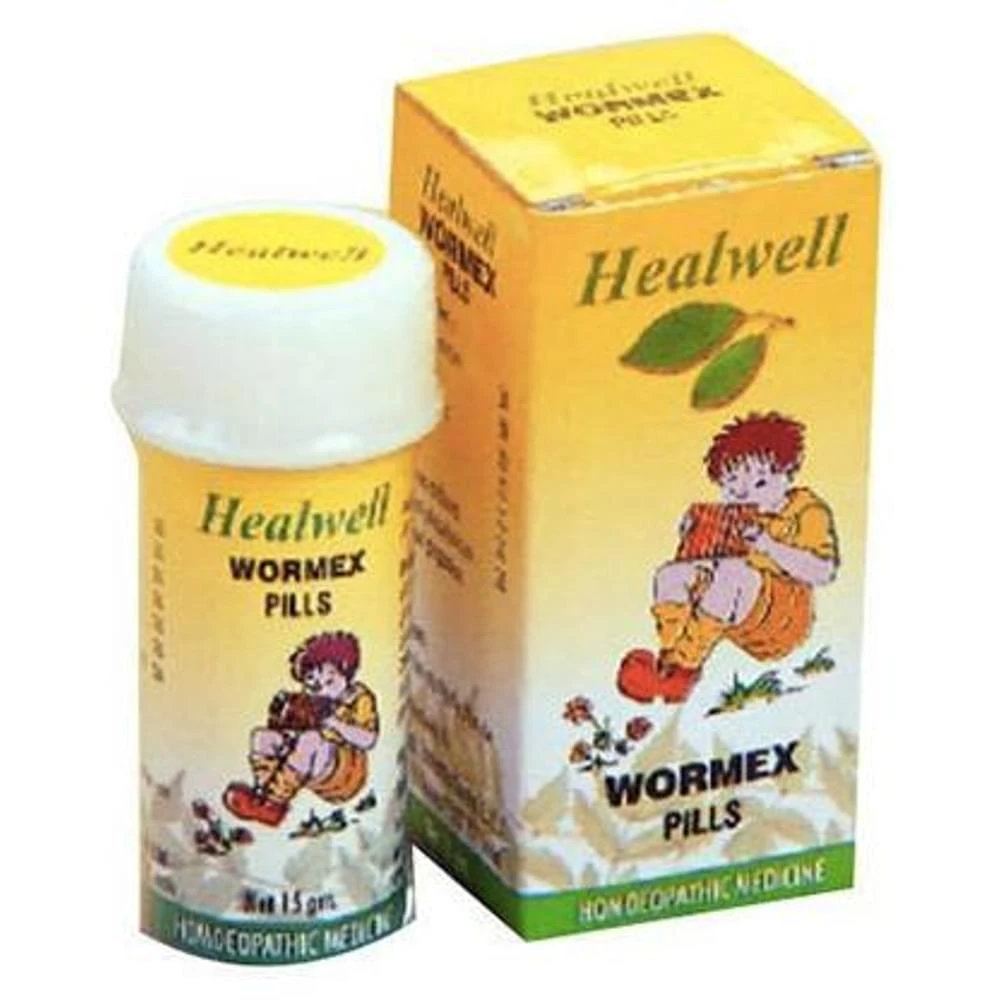 Healwell Wormex Pills bottle of 15 gm Tablet