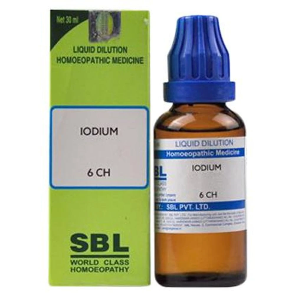 SBL Iodium Dilution 6 CH bottle of 30 ml Dilution SBL Iodium Dilution 6 CH bottle of 30 ml Dilution