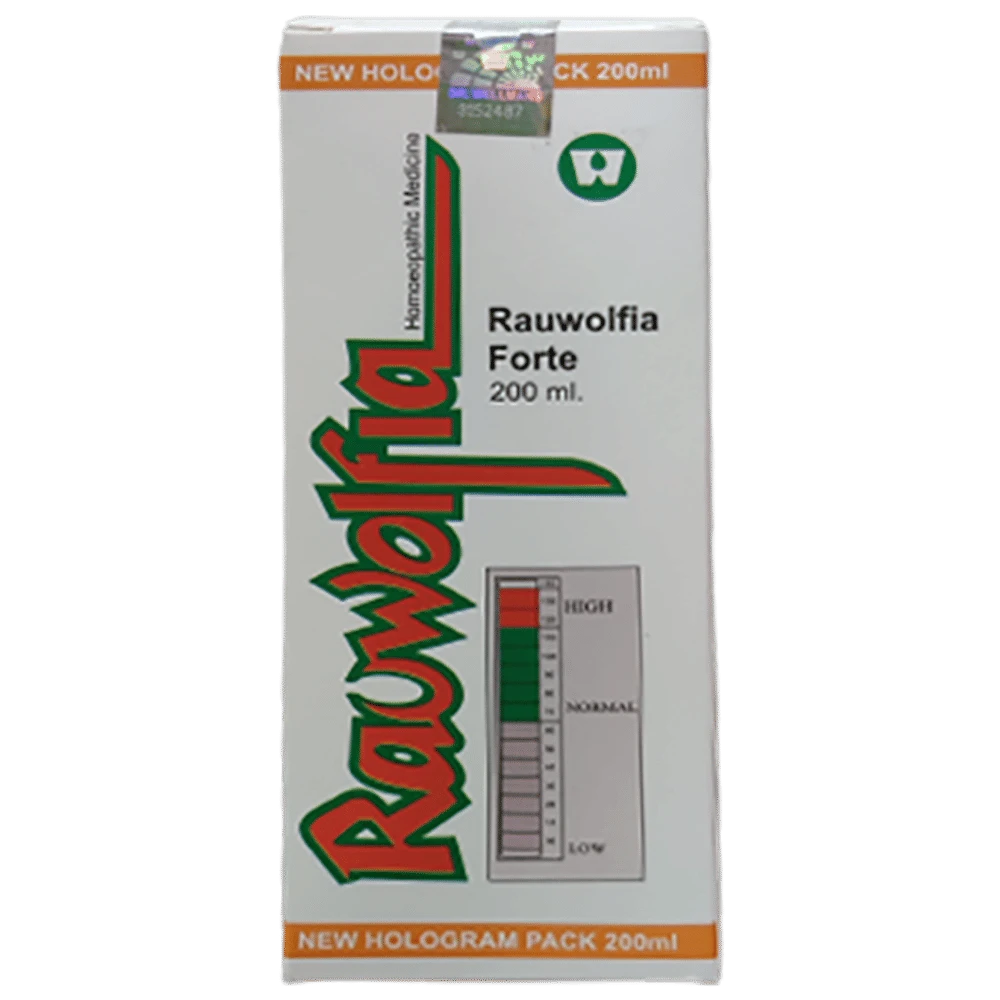 Dr. Wellmans Rauwolfia Forte Syrup bottle of 200 ml Syrup