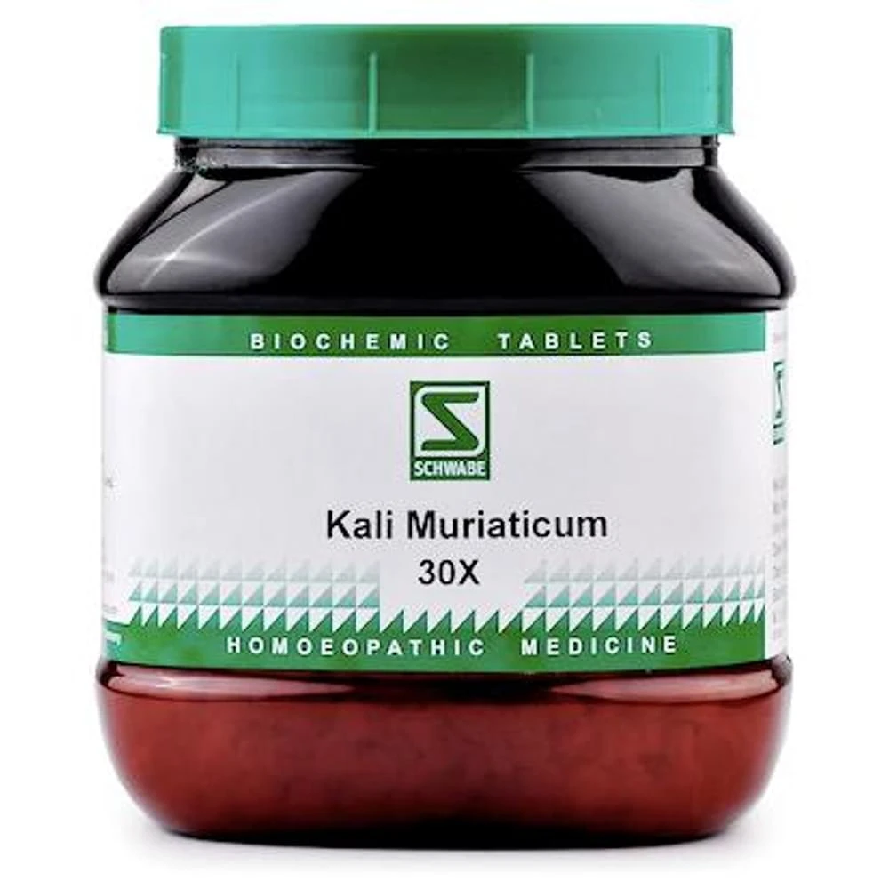 Dr Willmar Schwabe India Kali Muriaticum Biochemic Tablet 30X bottle of 550 gm Biochemic Tablet