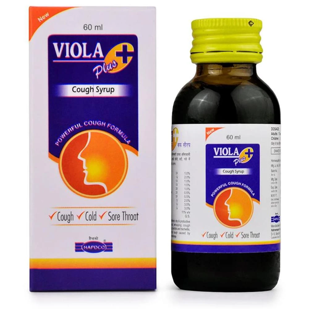 Hapdco Viola Plus Cough Syrup bottle of 60 ml Syrup