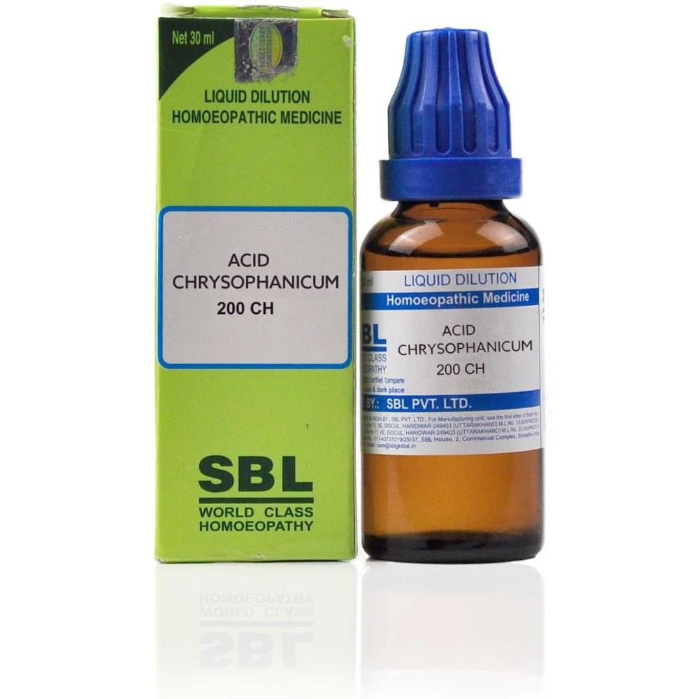 SBL Acid Chrysophanicum Dilution 200 CH bottle of 30 ml Dilution