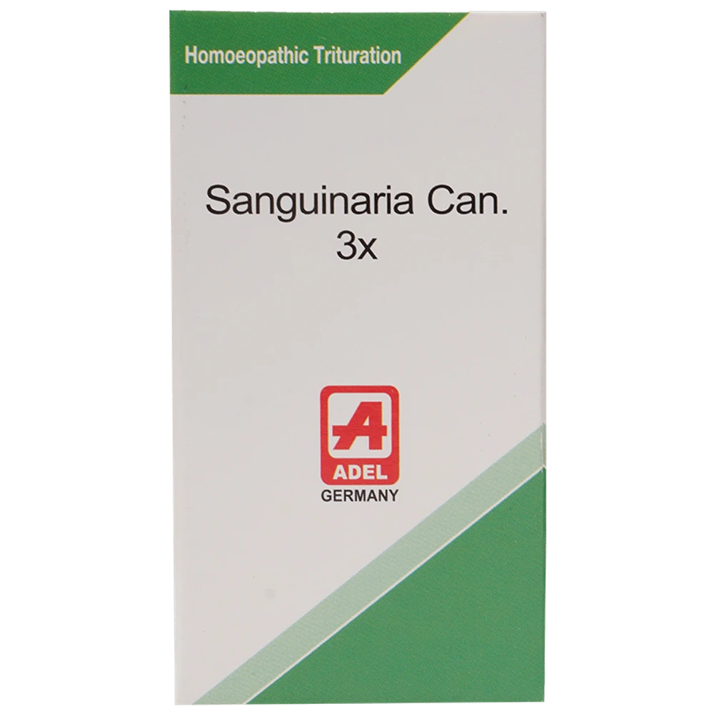 ADEL Sanguinaria Can Trituration Tablet 3X bottle of 20 gm Trituration Tablet