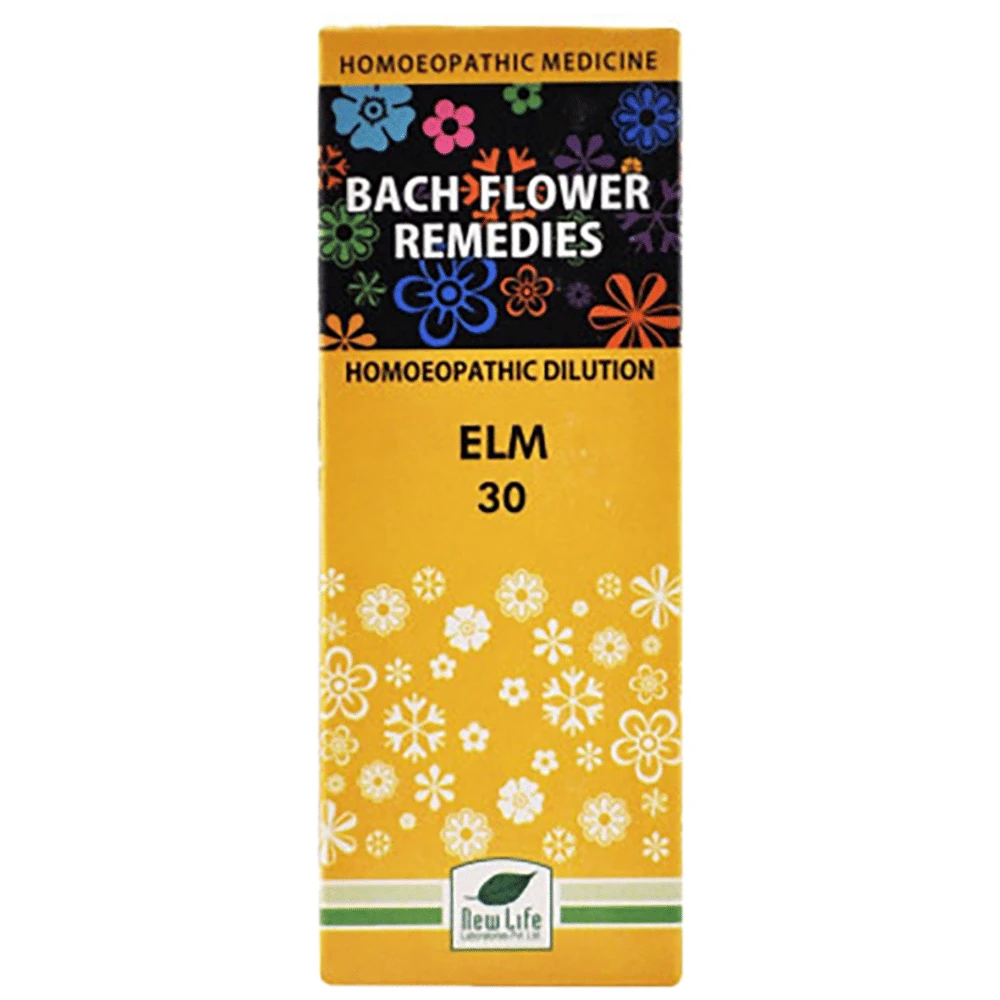 New Life Bach Flower Elm 30 bottle of 100 ml Dilution New Life Bach Flower Elm 30 bottle of 100 ml Dilution