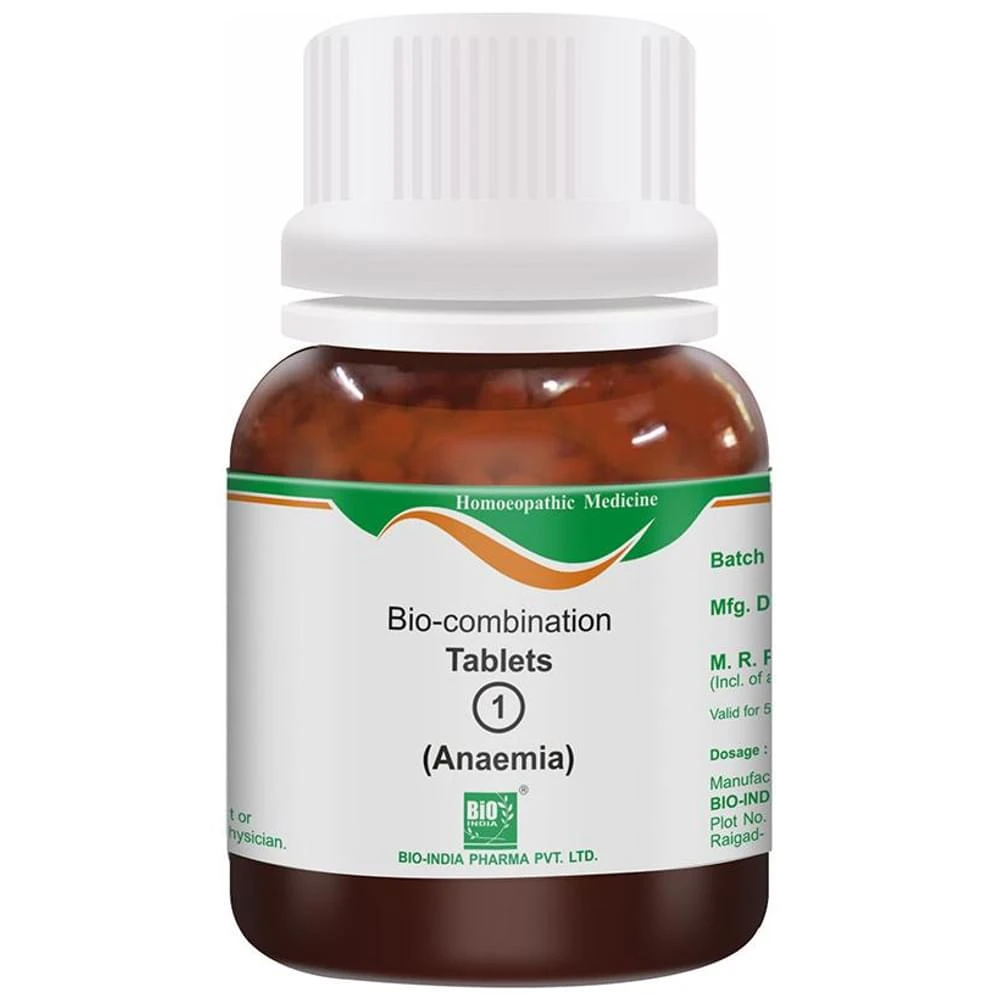 Bio India Bio-combination 1 Tablet bottle of 25 gm Biocombination Tablet