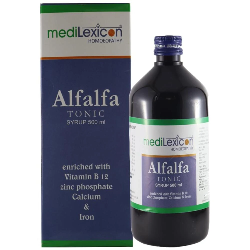 Medilexicon Alfalfa Tonic Syrup bottle of 500 ml Syrup