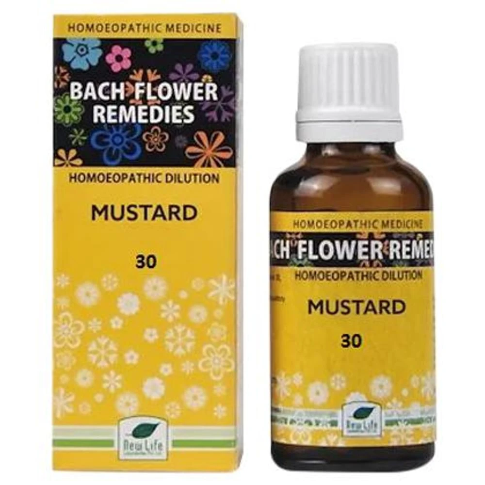 New Life Bach Flower Mustard 30 bottle of 30 ml Dilution