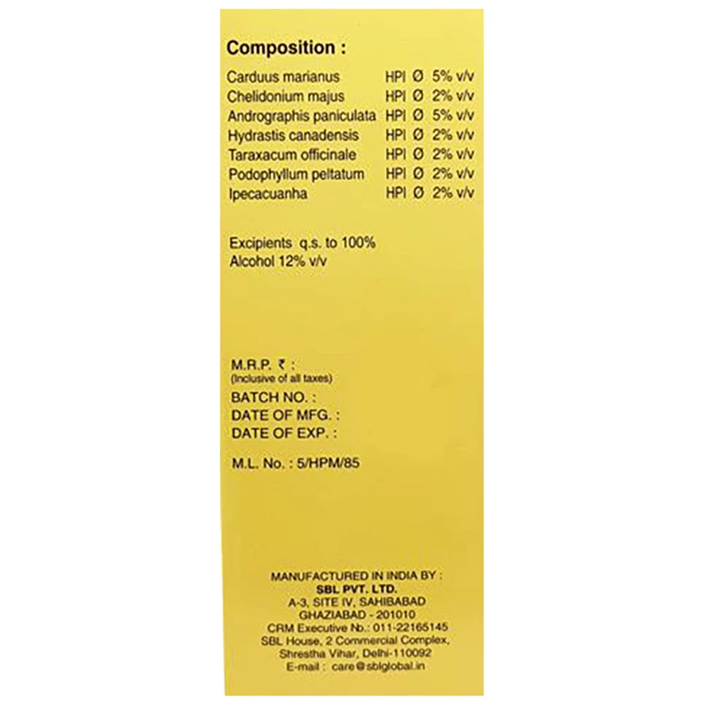 SBL Liv T Tonic bottle of 180 ml Tonic SBL Liv T Tonic bottle of 180 ml Tonic