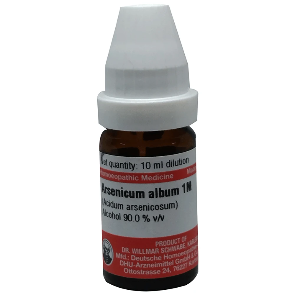 Dr Willmar Schwabe Germany Arsenicum Album (Acidum Arsenicosum) Dilution 1M bottle of 10 ml Dilution