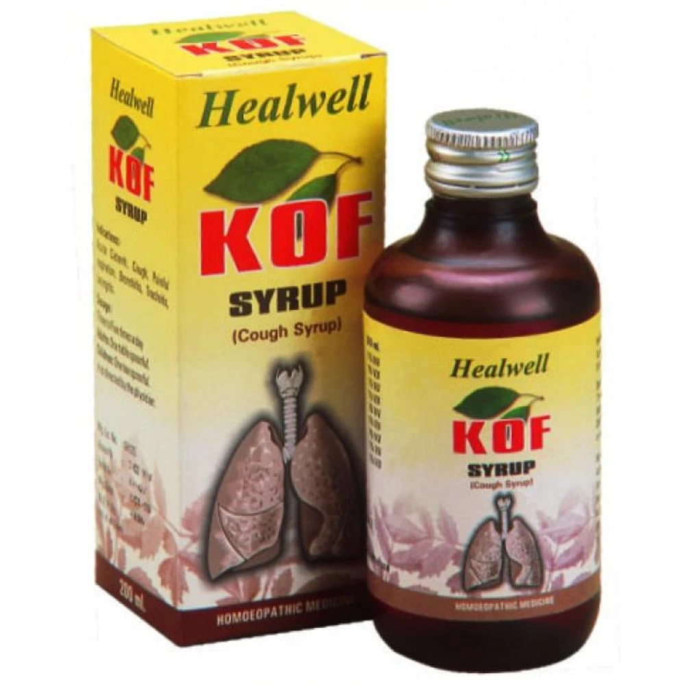 Healwell Kof Syrup bottle of 200 ml Syrup