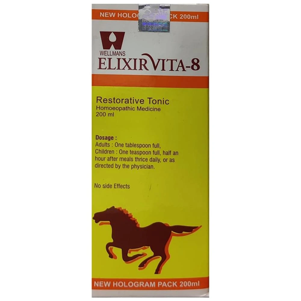 Dr. Wellmans Elixirvita 8 Restorative Tonic bottle of 200 ml Tonic