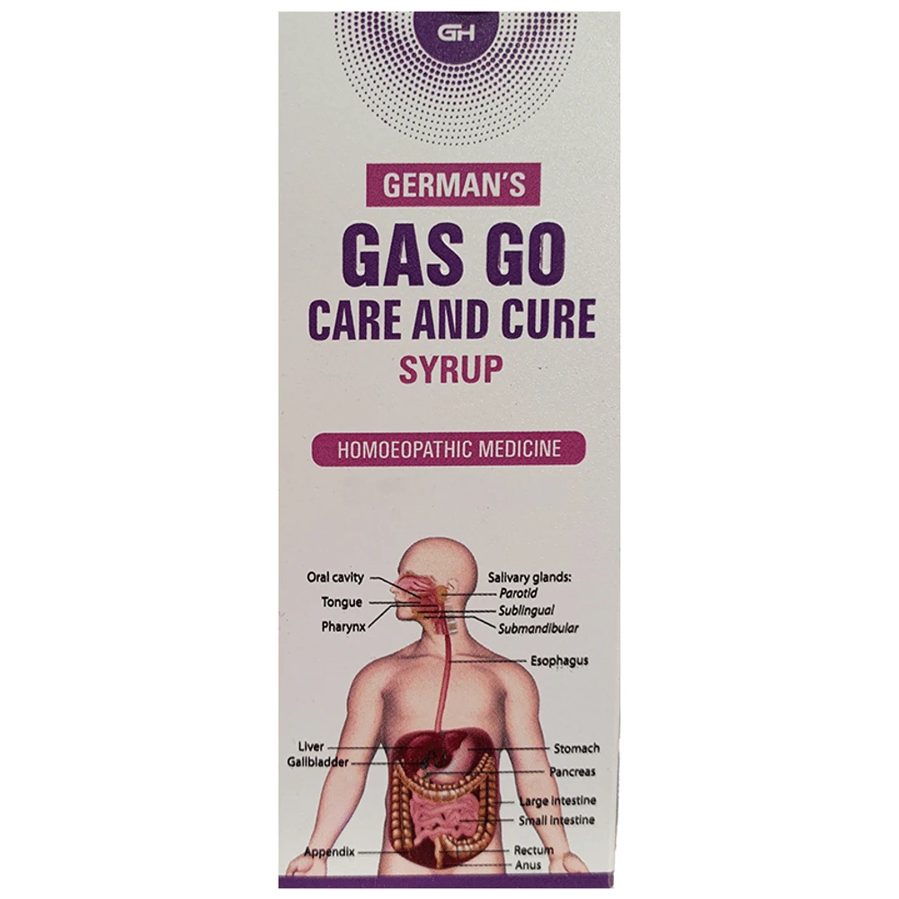 German's Gas Go Care and Cure Syrup bottle of 500 ml Syrup
