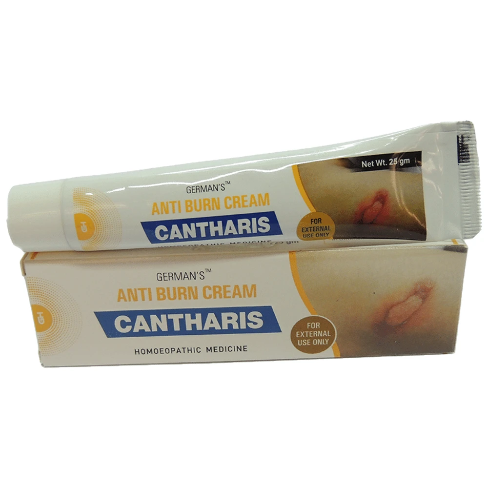 German's Cantharis Anti Burn Cream tube of 25 gm Cream German's Cantharis Anti Burn Cream tube of 25 gm Cream