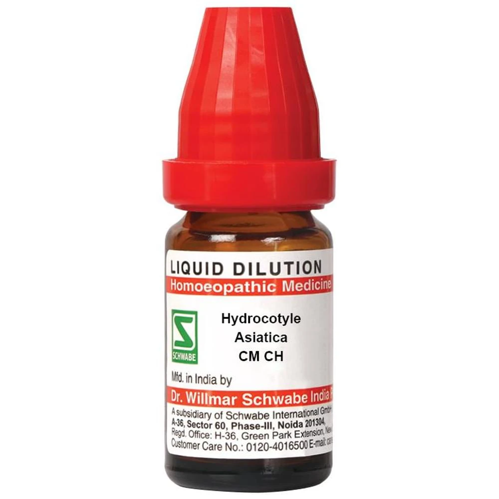 Dr Willmar Schwabe India Hydrocotyle Asiatica Dilution CM CH bottle of 10 ml Dilution Dr Willmar Schwabe India Hydrocotyle Asiatica Dilution CM CH bottle of 10 ml Dilution