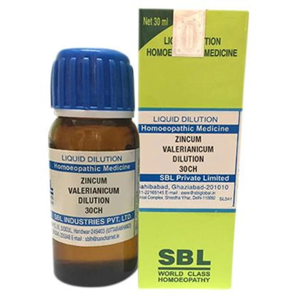SBL Zincum Valerianicum Dilution 30 CH bottle of 30 ml Dilution