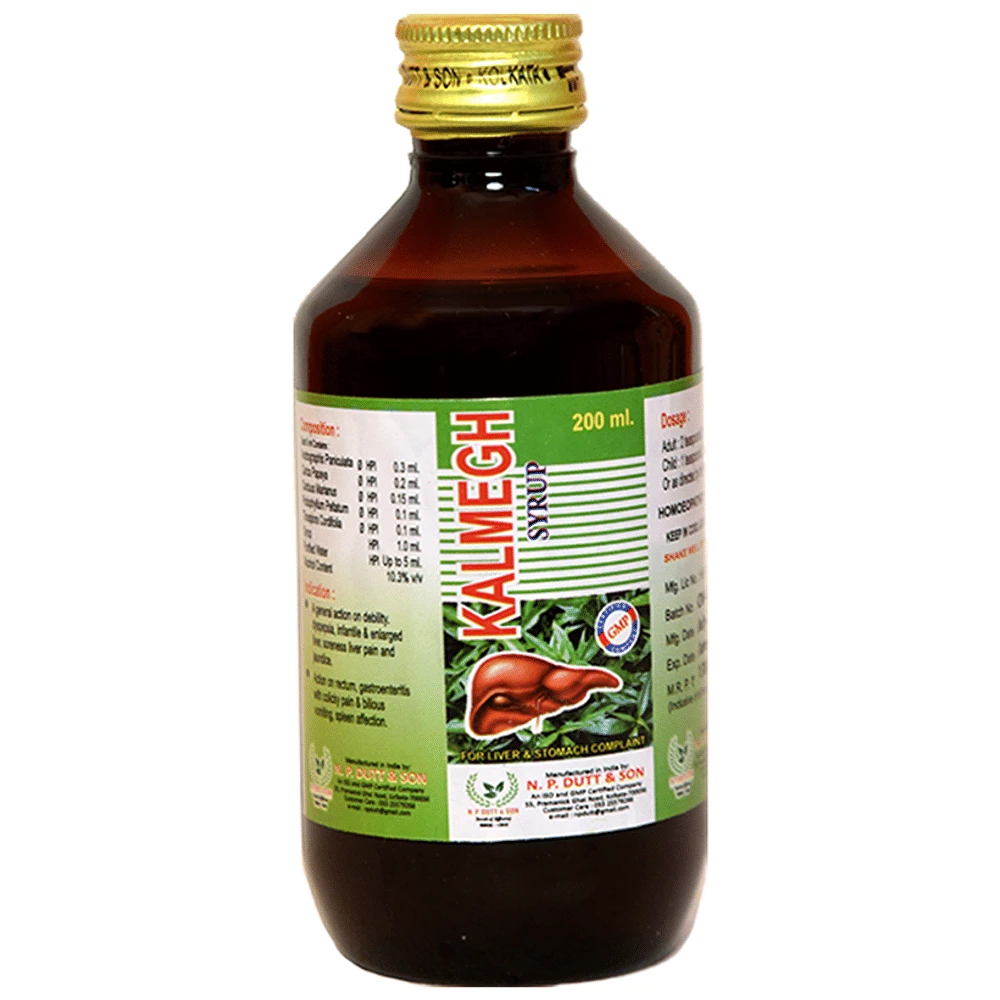 N.P. Dutt & Son Kalmegh Syrup bottle of 200 ml Syrup