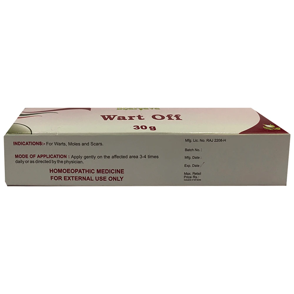 Bhargava Wart Off Cream tube of 30 gm Cream Bhargava Wart Off Cream tube of 30 gm Cream