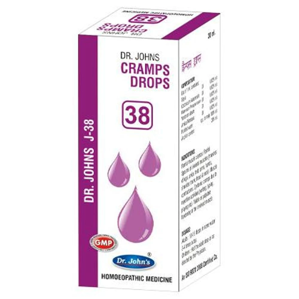 Dr. Johns J-38 Cramps Drop bottle of 30 ml Drop