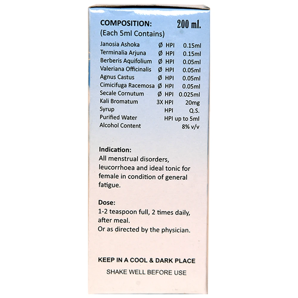 N.P. Dutt & Son Wo-Mensol Female Tonic for Leucorrhoea bottle of 200 ml Tonic