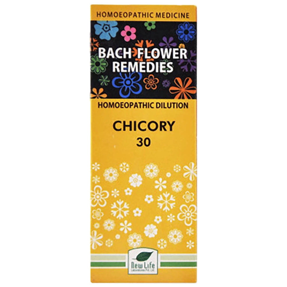 New Life Bach Flower Chicory 30 bottle of 100 ml Dilution New Life Bach Flower Chicory 30 bottle of 100 ml Dilution