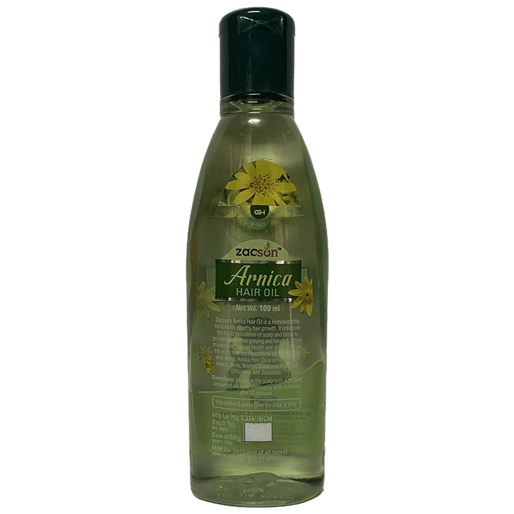 Zacson Arnica Hair Oil bottle of 100 ml Oil