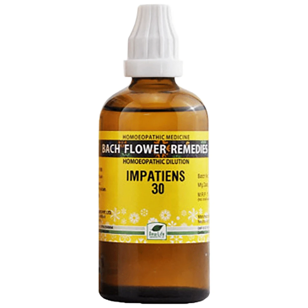 New Life Bach Flower Impatiens 30 bottle of 100 ml Dilution