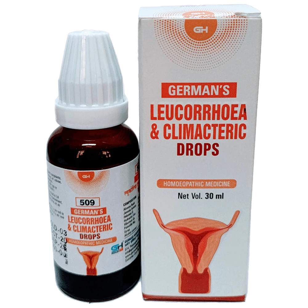German's 509 Leucorrhoea & Climacteric Drop bottle of 30 ml Drop German's 509 Leucorrhoea & Climacteric Drop bottle of 30 ml Drop