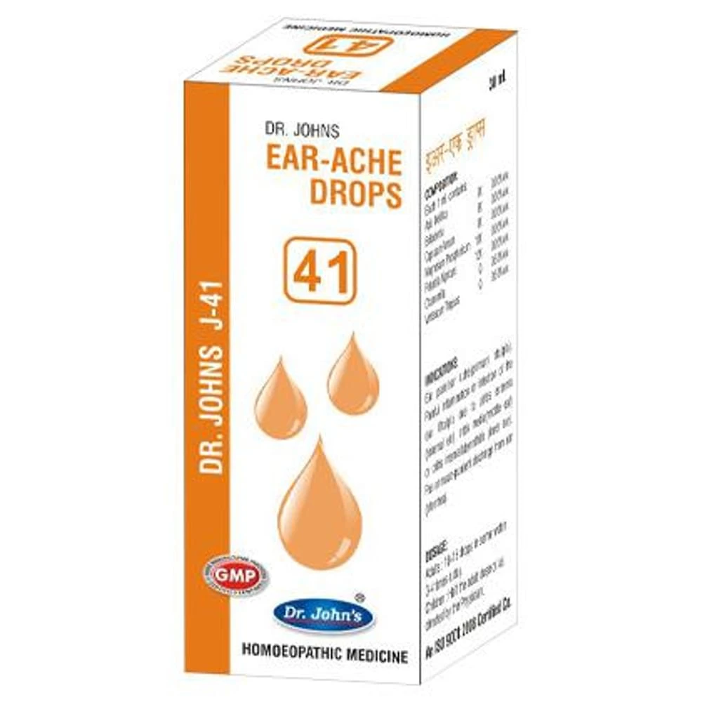 Dr. Johns J-41 Ear-Ache Drop bottle of 30 ml Drop