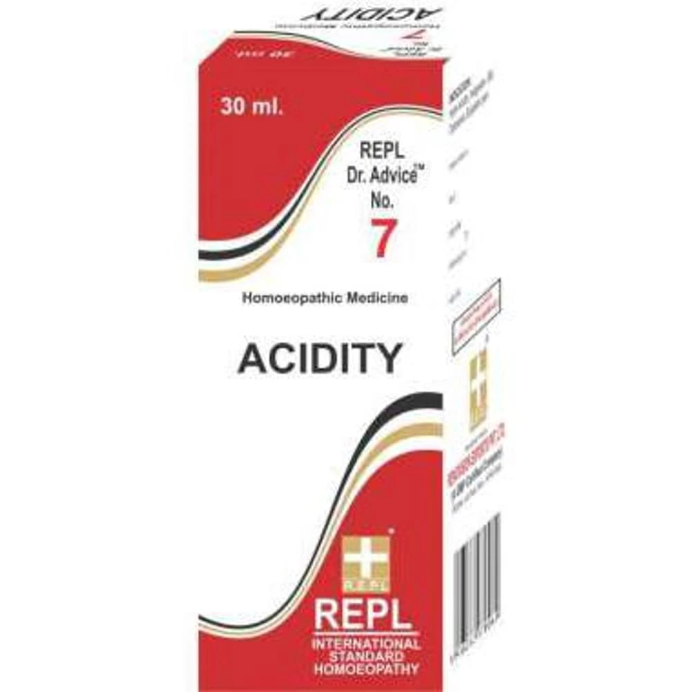 REPL Dr. Advice No.7 Acidity Drop bottle of 30 ml Drop