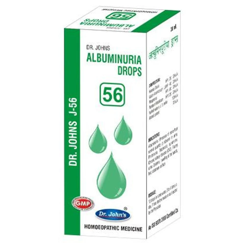Dr. Johns J-56 Albuminuria Drop bottle of 30 ml Drop