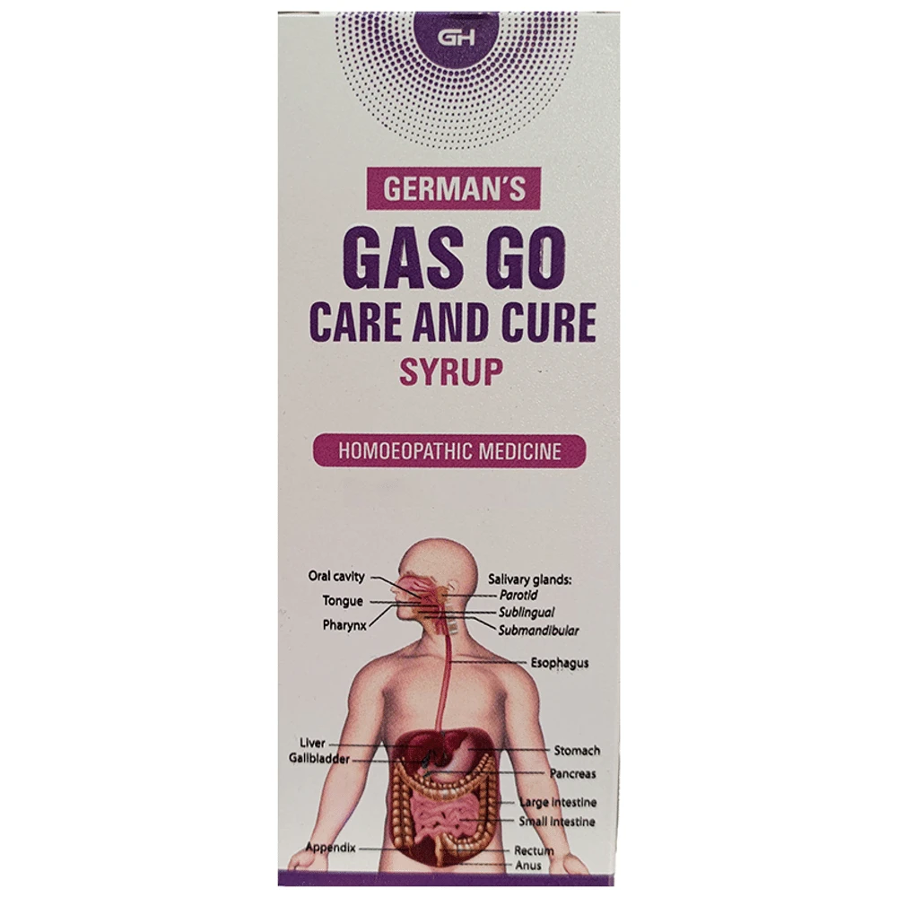 German's Gas Go Care and Cure Syrup bottle of 100 ml Syrup