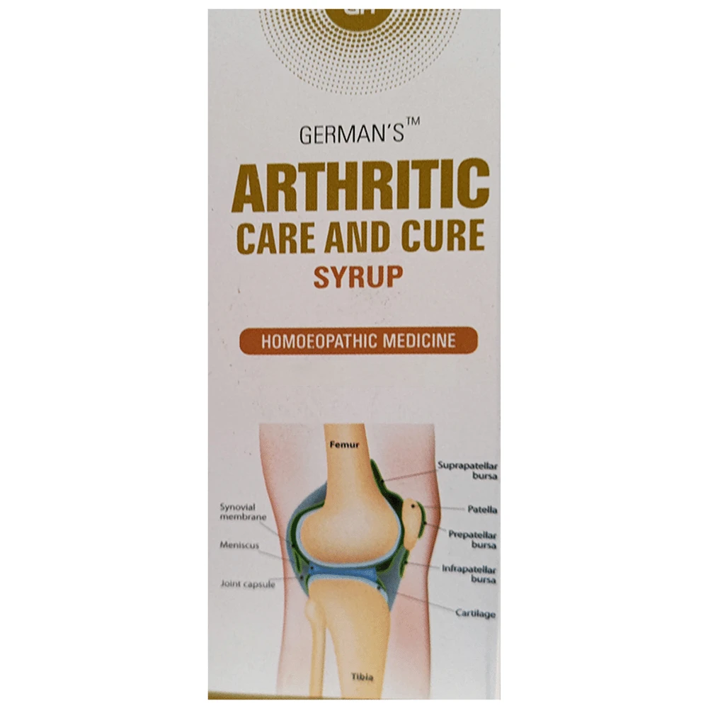 German's Arthritic Care and Cure Syrup bottle of 500 ml Syrup German's Arthritic Care and Cure Syrup bottle of 500 ml Syrup