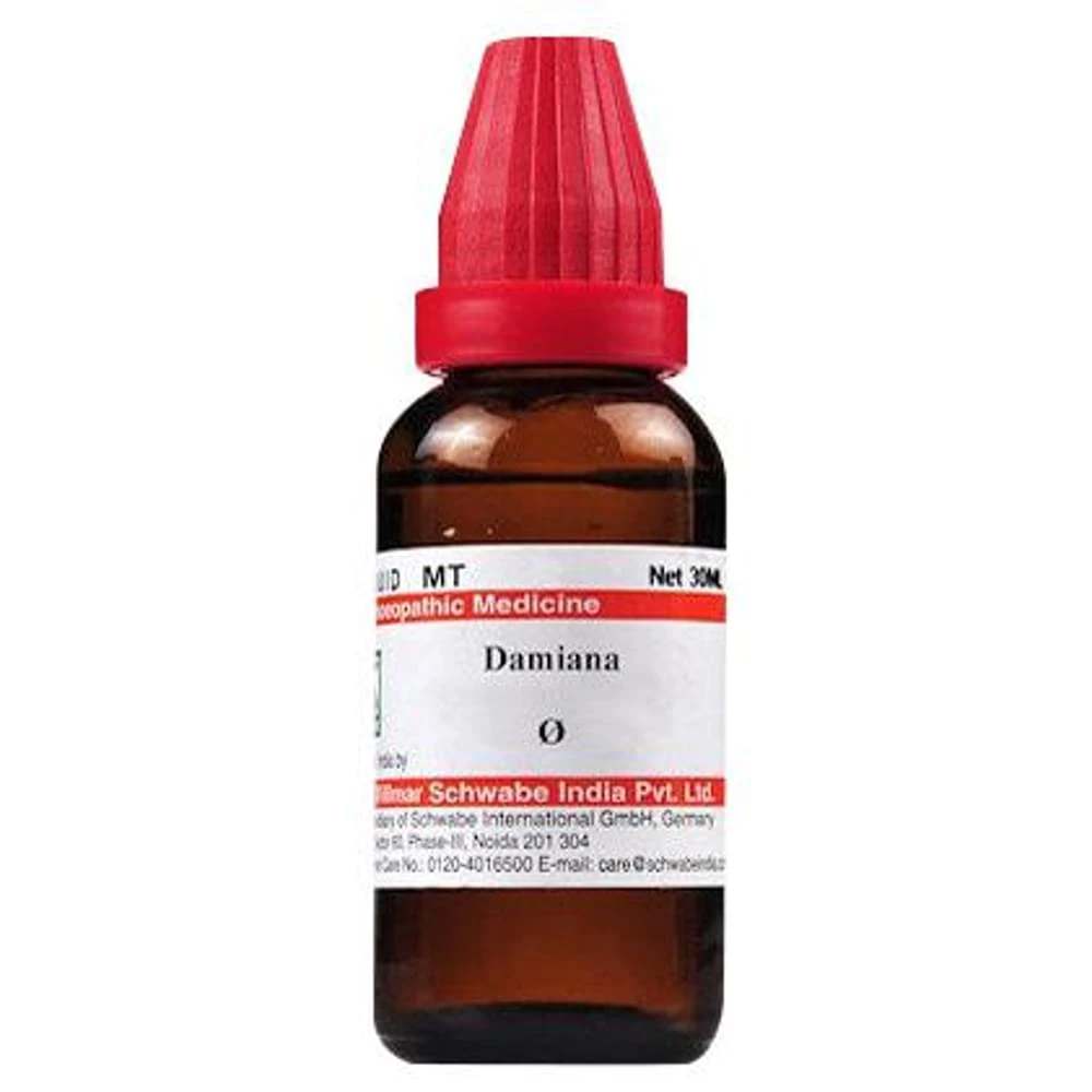 Dr Willmar Schwabe India Damiana Mother Tincture Q bottle of 30 ml Mother Tincture