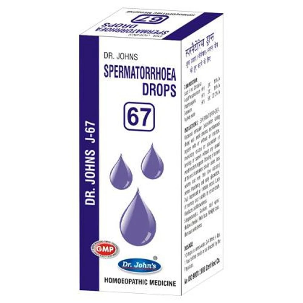 Dr. Johns J-67 Spermatorrhoea Drop bottle of 30 ml Drop