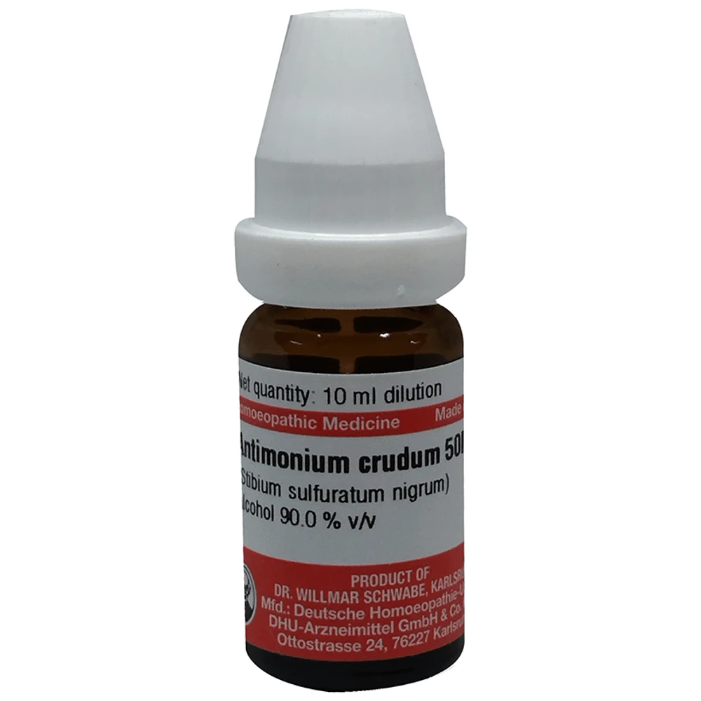 Dr Willmar Schwabe Germany Antimonium Crudum Dilution 50M bottle of 10 ml Dilution