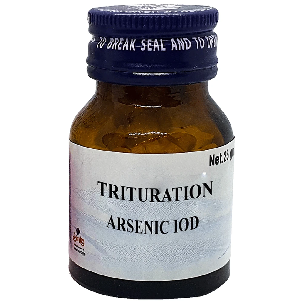 Similia Arsenic Iod Trituration Tablet 3X bottle of 25 gm Trituration Tablet