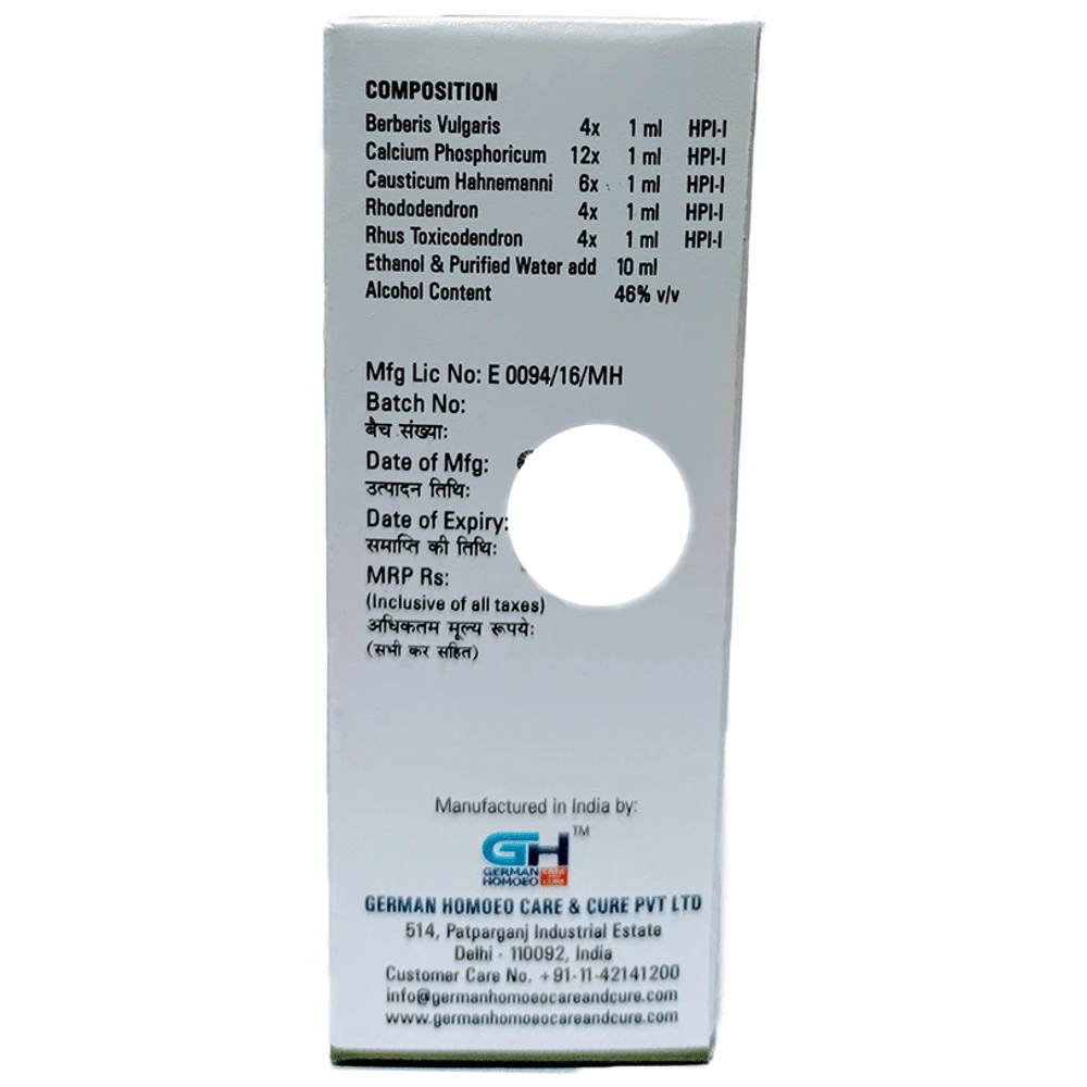 German's Rheumatic Care and Cure Drop bottle of 30 ml Drop