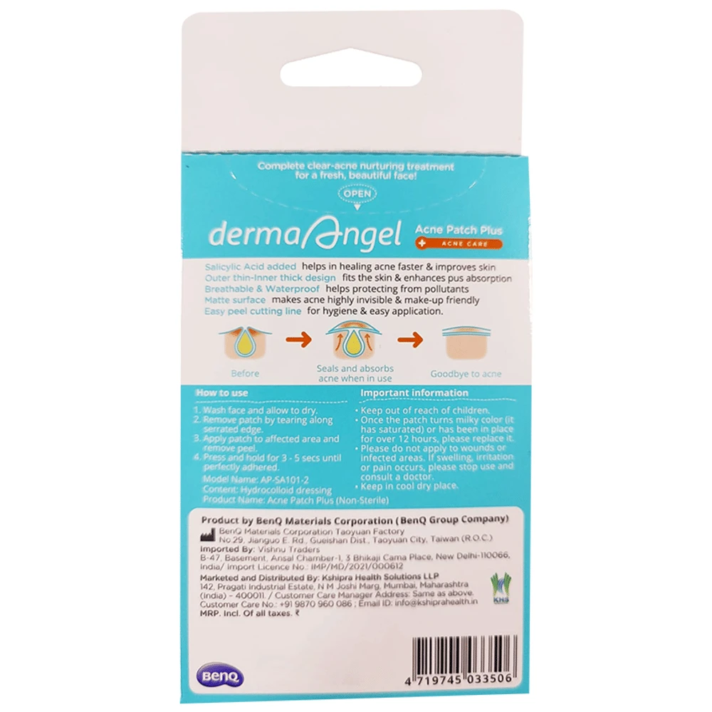 Derma Angel Day Acne Patch Plus packet of 6 patches Derma Angel Day Acne Patch Plus packet of 6 patches