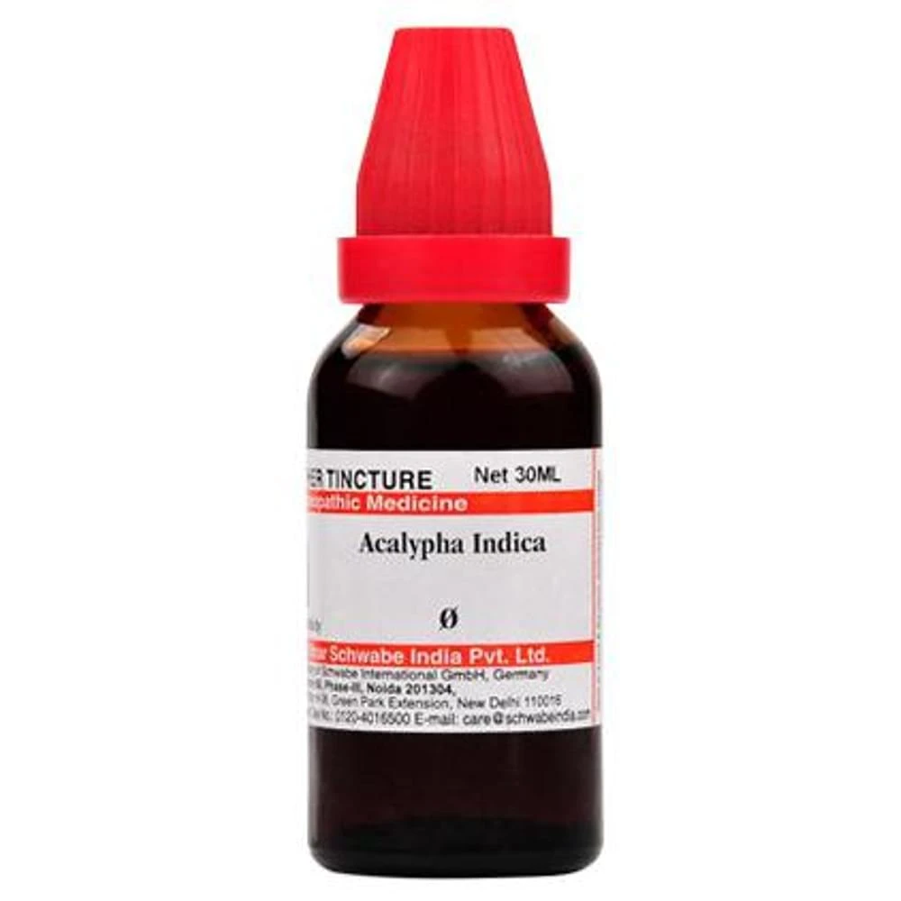 Dr Willmar Schwabe India Acalypha Indica Mother Tincture Q bottle of 30 ml Mother Tincture