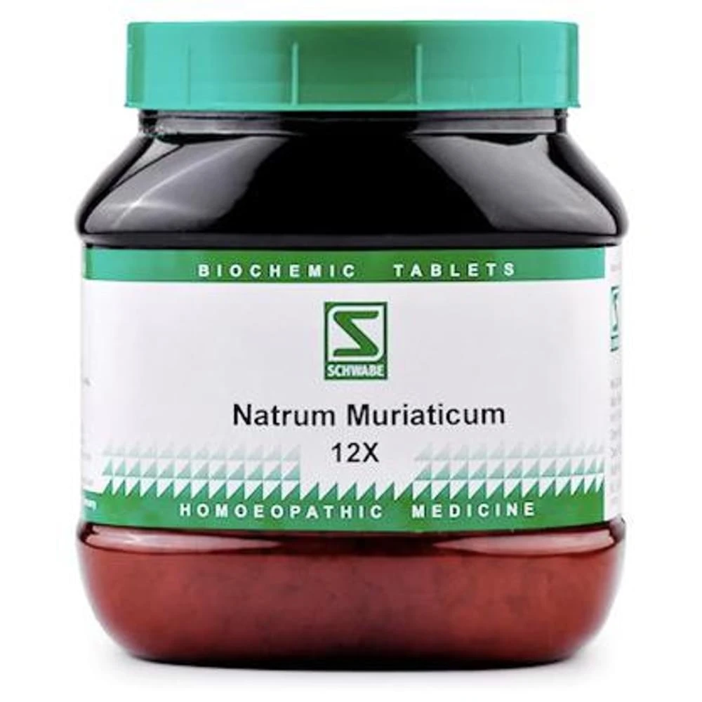 Dr Willmar Schwabe India Natrum Muriaticum Biochemic Tablet 12X bottle of 550 gm Biochemic Tablet