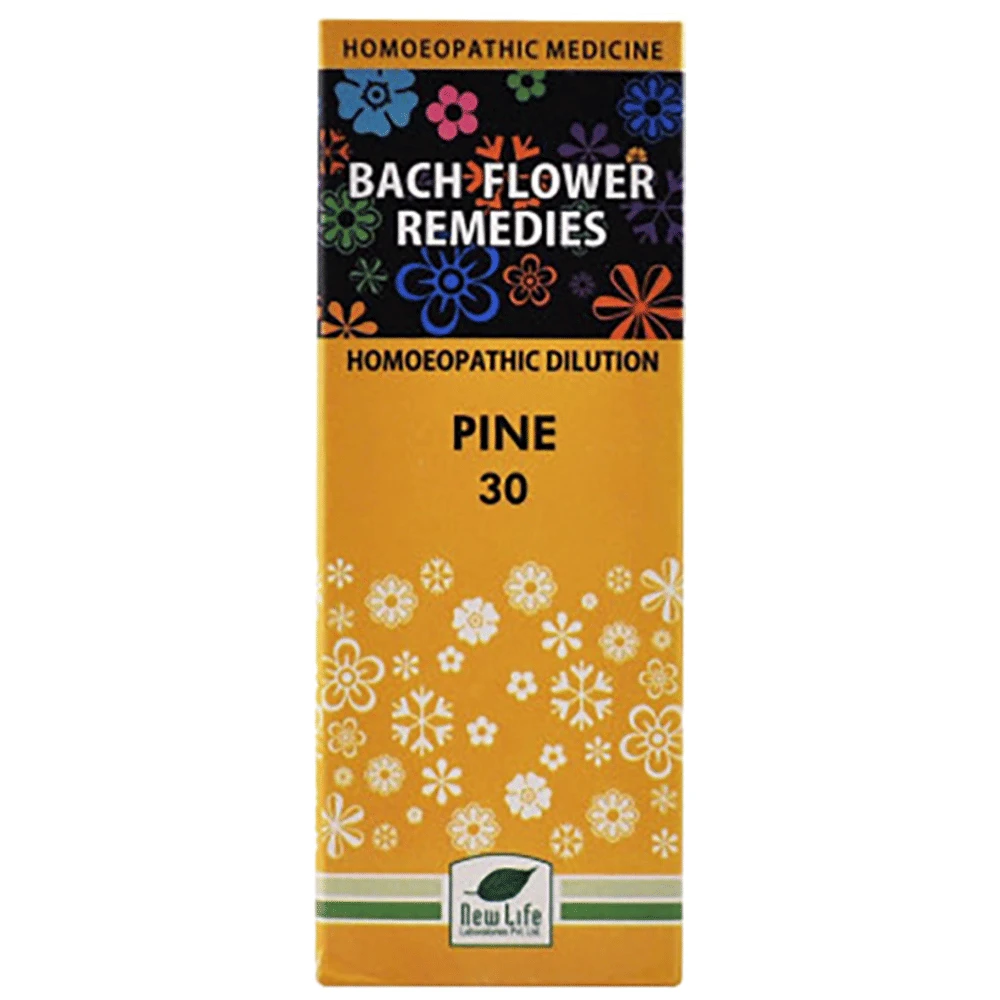 New Life Bach Flower Pine 30 bottle of 100 ml Dilution