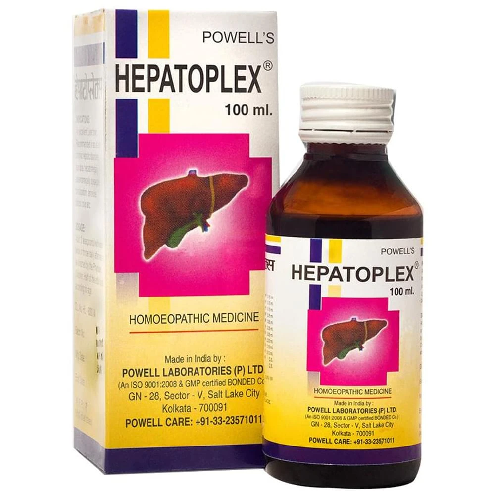 Powell's Hepatoplex Syrup bottle of 100 ml Syrup