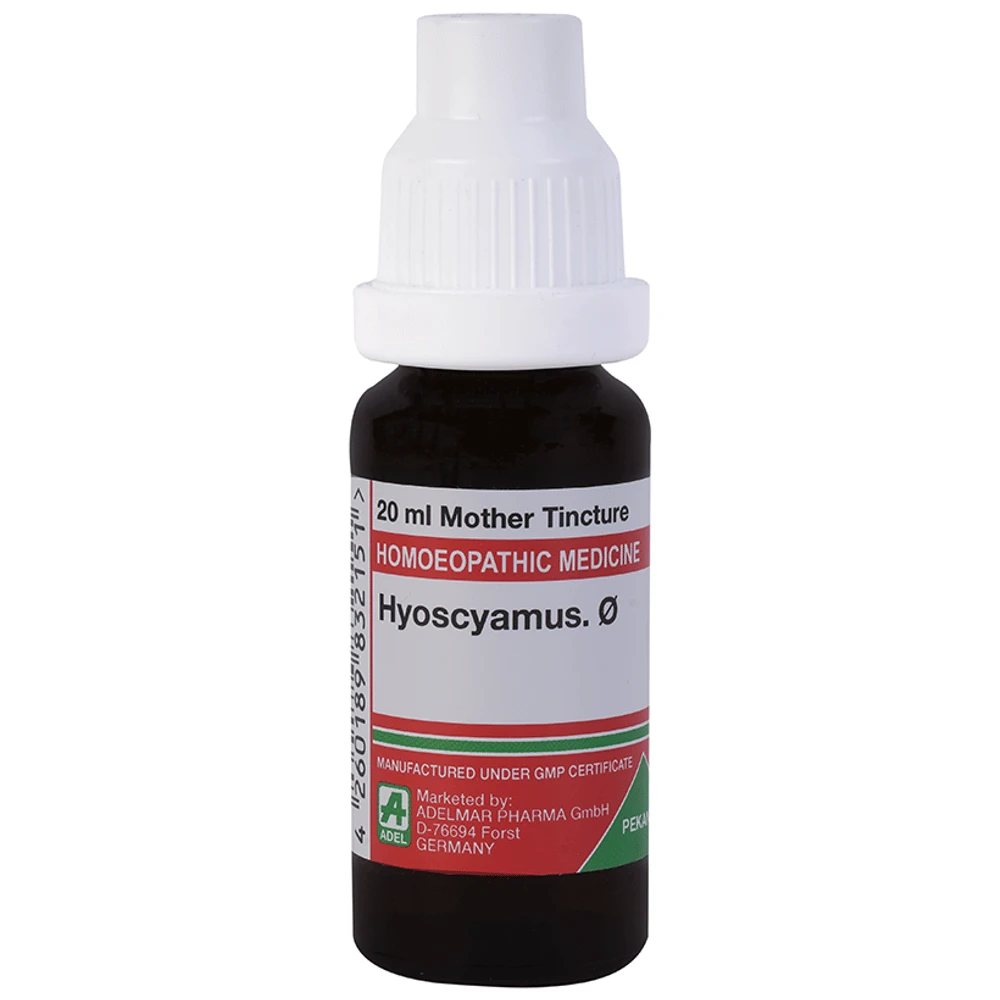 ADEL Hyoscyamus. Mother Tincture Q bottle of 20 ml Mother Tincture
