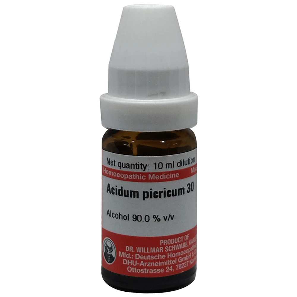 Dr Willmar Schwabe Germany Acidum Picricum Dilution 30 bottle of 10 ml Dilution