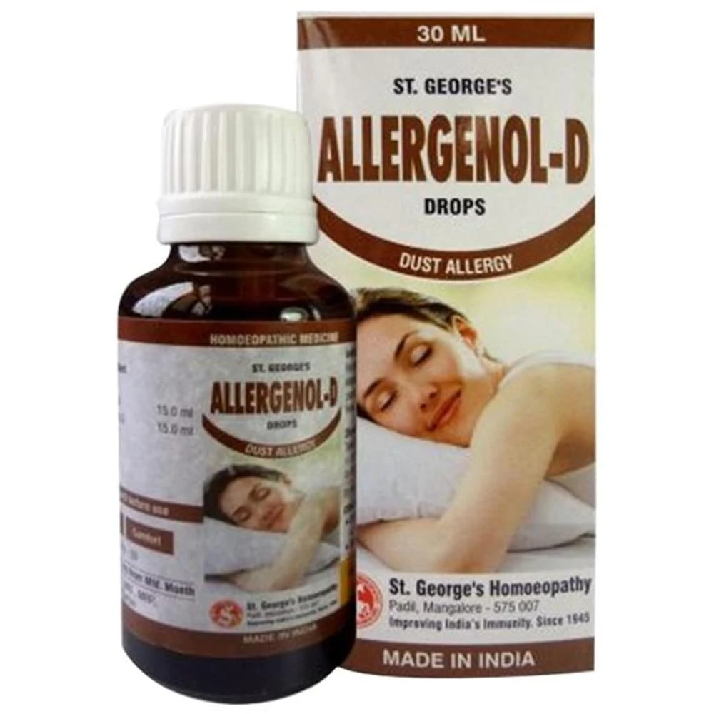 St. George‚Äôs Allergenol-D Drop bottle of 30 ml Drop