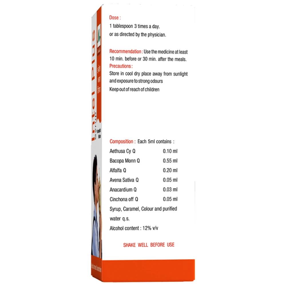 Medilife Intel Plus Syrup (200ml Each) box of 1 Bottle