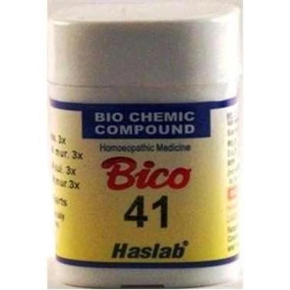 Haslab Bico 41 Biochemic Compound Tablet bottle of 20 gm Tablet Haslab Bico 41 Biochemic Compound Tablet bottle of 20 gm Tablet