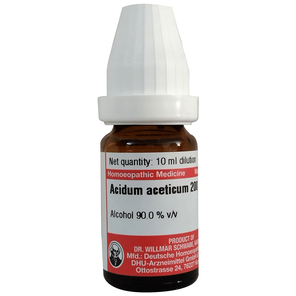 Dr Willmar Schwabe Germany Acidum Aceticum Dilution 200 bottle of 10 ml Dilution