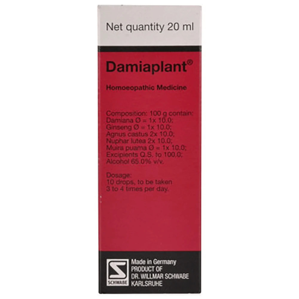 Dr Willmar Schwabe Germany Damiaplant Drop bottle of 20 ml Drop