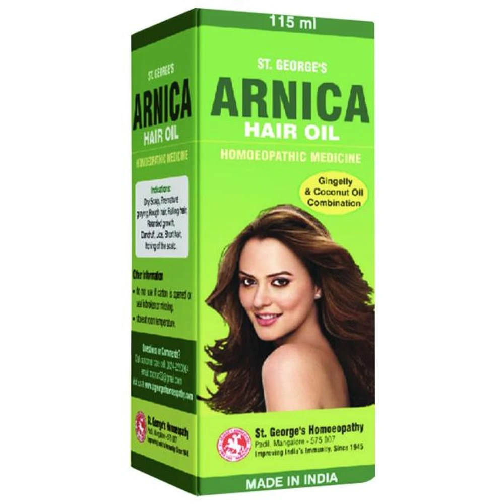 St. George‚Äôs Arnica Gingelly & Coconut Hair Oil bottle of 115 ml Oil